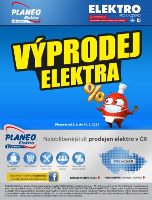 akční leták Planeo Elektro 3.2.2021-10.2.2021