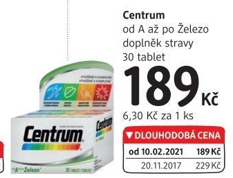 Doplněk stravy od A až po Železo Centrum