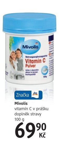 Doplněk stravy Vitamín C v prášku Mivolis