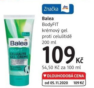 Gel proti celulitidě BodyFIT Balea