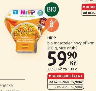 Hotové pokrmy bio HiPP