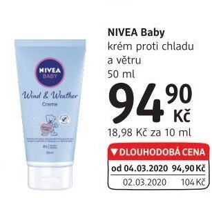 Krém ochranný proti chladu a větru dětský Baby Nivea