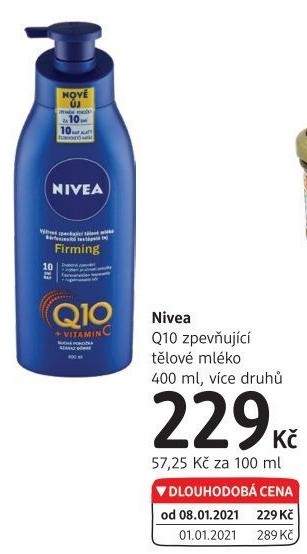 Mléko tělové zpevňující Q10 Nivea