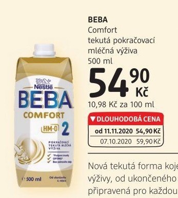 Nápoj mléčná výživa Comfort Beba Nestlé