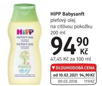 Olej pleťový dětský HiPP