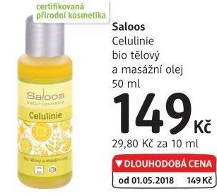 Olej tělový bio Saloos