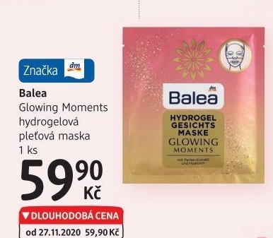 Pleťová maska hydrogelová Balea