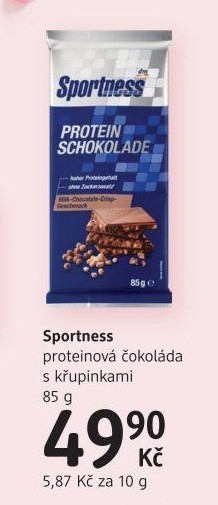 Proteinová čokoláda Sportness