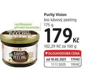 Tělový peeling bio Purity Vision