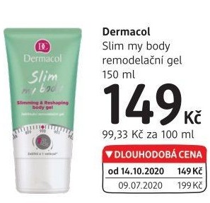 Zeštíhlujícíremodelační gel Slim my body Dermacol