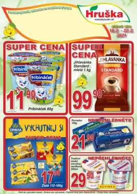 akční leták Hruška 16.2.2021-22.2.2021