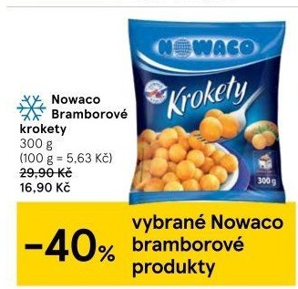 Krokety mražené Nowaco