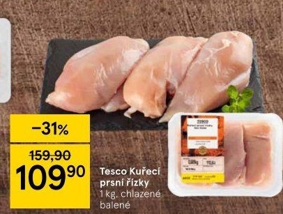 Kuřecí prsní řízky Tesco
