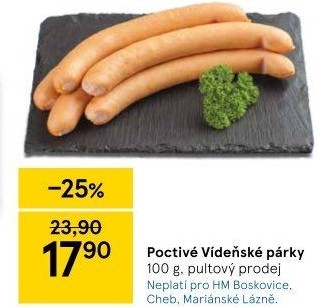 Párky vídeňské poctivé