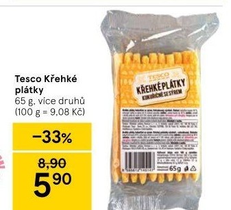 Plátky křehké Tesco