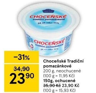 Tradiční pomazánkové Choceňské