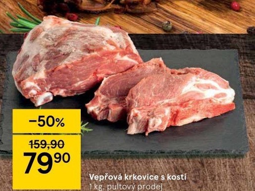 Vepřová krkovice s kostí