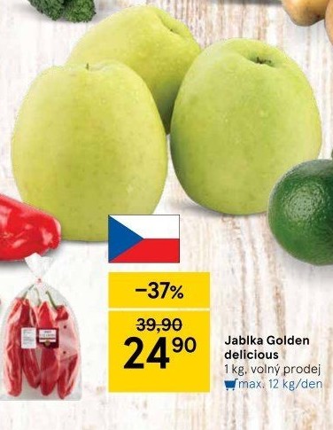 Jablka Golden Delicious
