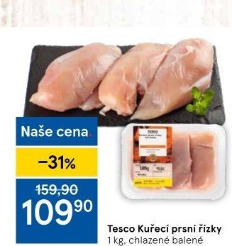Kuřecí prsní řízky Tesco
