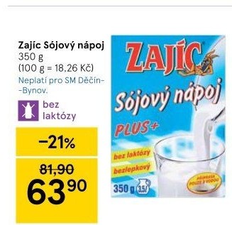 Nápoj instantní sójový Zajíc