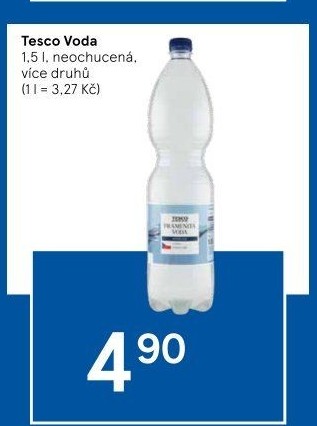 Přírodní voda Tesco