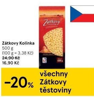 Těstoviny vaječné Zátkovy