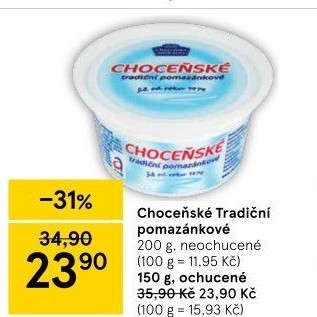 Tradiční pomazánkové Choceňské