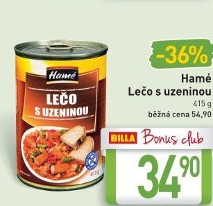 Lečo s uzeninou Hamé - konzerva