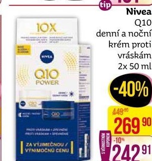 Balení krém denní a noční proti vráskám Q10 Nivea