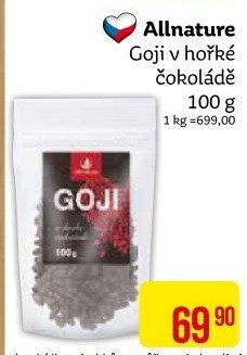 Kustovnice čínská - Goji v čokoládě Allnature