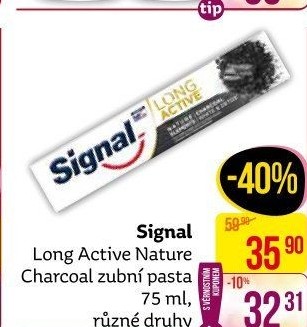 Pasta na zuby Nature Elements Charcoal Long Active Signal