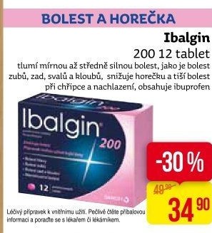Tablety proti bolesti 200 Ibalgin