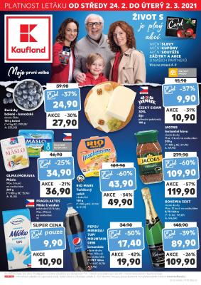 akční leták Kaufland 24.2.2021-2.3.2021