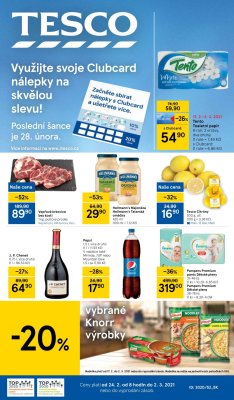 akční leták Tesco 24.2.2021-2.3.2021