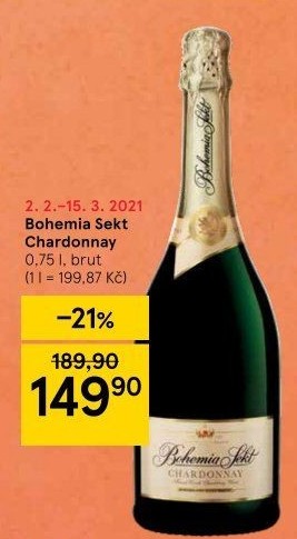 Bohemia Sekt Brut Chardonnay