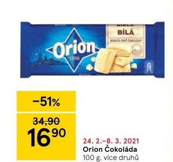 Čokoláda Orion