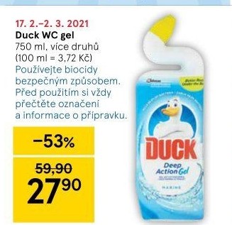 Gelový čistič WC Duck