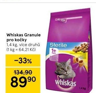Granule pro kočky Whiskas