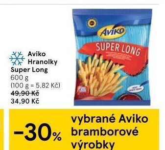 Hranolky mražené Super Long Aviko