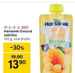 Kapsička ovocná 100% Hamánek
