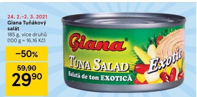 Salát s tuňákem Giana