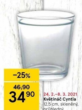 Skleněný květináč