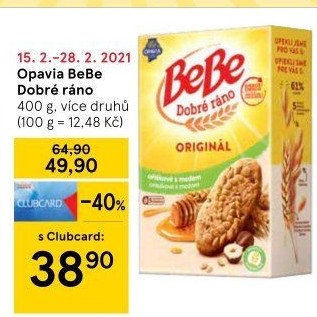 Sušenky BeBe Dobré ráno Opavia