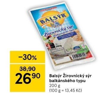 Sýr Balsýr Mlékárna Žirovnice