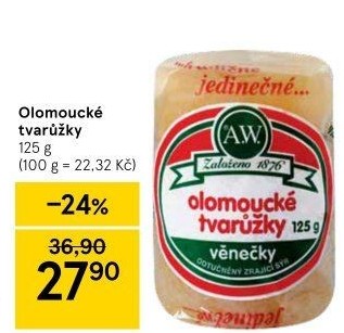 Sýr tvarůžky olomoucké A.W.