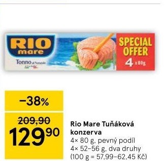 Tuňák Rio Mare