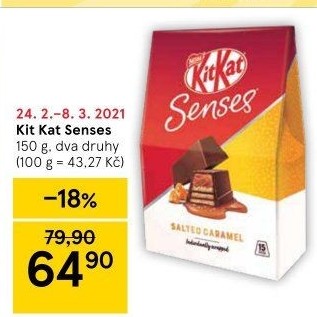 Tyčinky Kit Kat Senses Nestlé