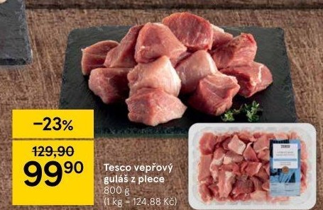 Vepřové maso na guláš Tesco