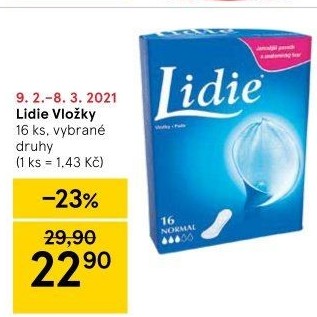 Vložky dámské Lidie