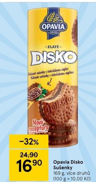 Zlaté sušenky Disko Opavia